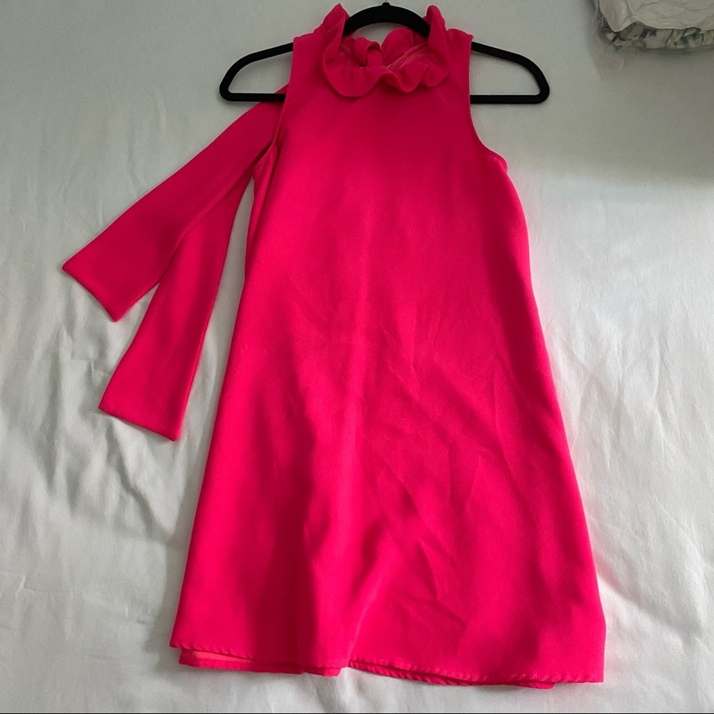 Tuckernuck Blythe Dress, hot pink XS